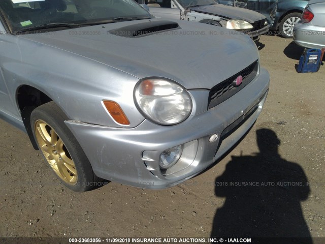 JF1GD296X2H526068 - 2002 SUBARU IMPREZA WRX SILVER photo 6