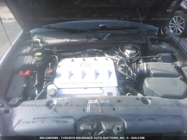 1G6KD54Y21U251657 - 2001 CADILLAC DEVILLE ნაცრისფერი ფოტო 10