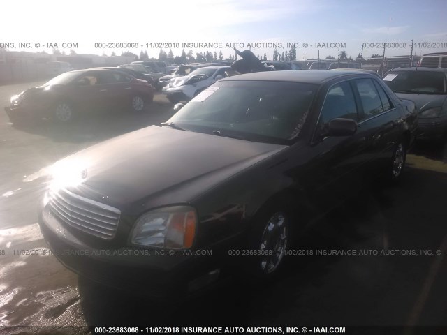 1G6KD54Y21U251657 - 2001 CADILLAC DEVILLE ნაცრისფერი ფოტო 2