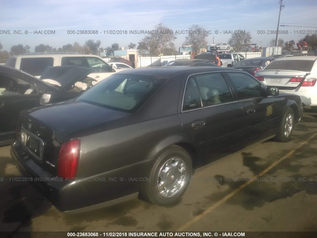 1G6KD54Y21U251657 - 2001 CADILLAC DEVILLE GRAY photo 4