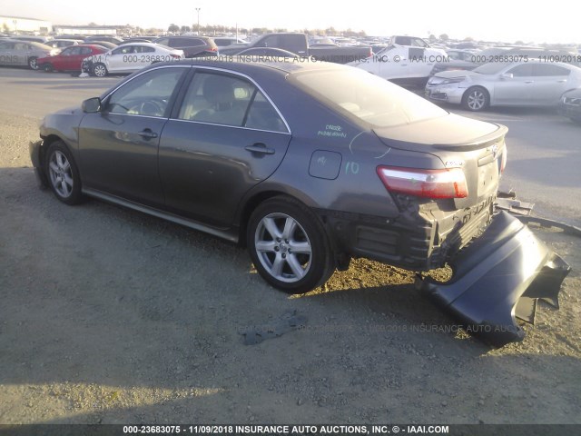 4T1BE46K98U235524 - 2008 TOYOTA CAMRY CE/LE/XLE/SE GRAY photo 3