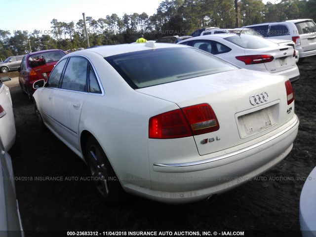 WAUML44EX4N006299 - 2004 AUDI A8 L QUATTRO WHITE photo 3