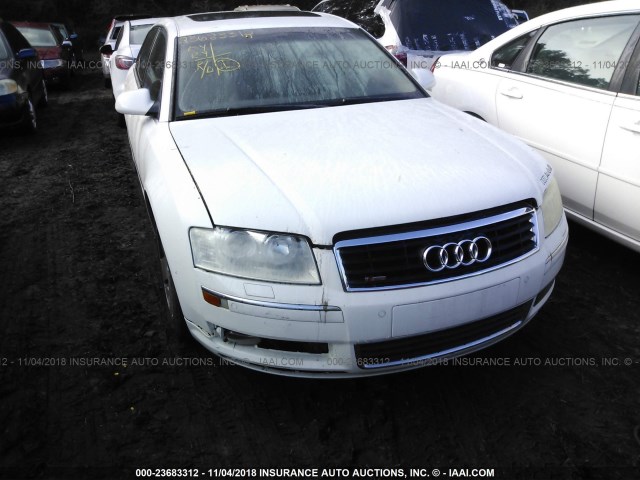 WAUML44EX4N006299 - 2004 AUDI A8 L QUATTRO WHITE photo 6