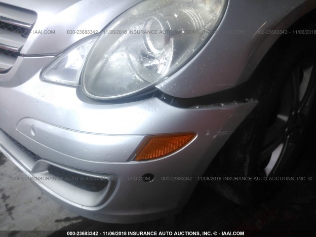 4JGCB75E06A001023 - 2006 MERCEDES-BENZ R 500 SILVER photo 6