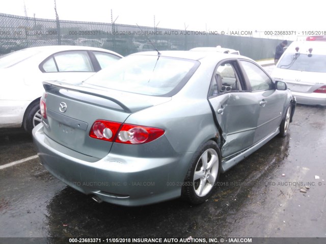 1YVHP80DX45N80991 - 2004 MAZDA 6 S GREEN photo 6