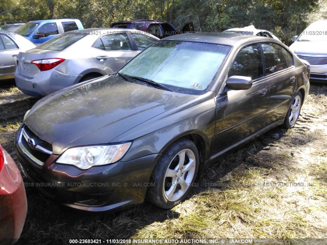 4S3BL616097220247 - 2009 SUBARU LEGACY 2.5I GRAY photo 2