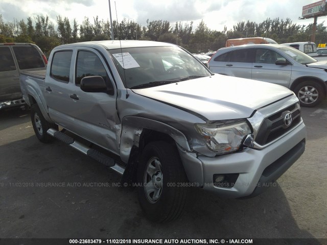 5TFLU4EN7DX057645 - 2013 TOYOTA TACOMA DOUBLE CAB 银色 照片 1