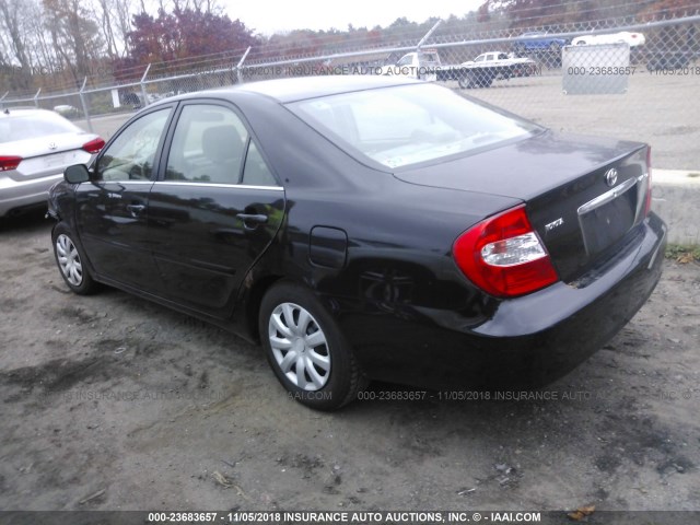4T1BE32K43U160420 - 2003 TOYOTA CAMRY LE/XLE/SE BLACK photo 3