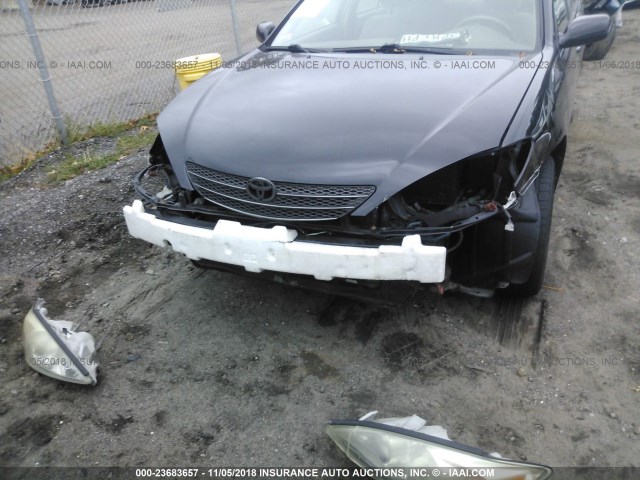 4T1BE32K43U160420 - 2003 TOYOTA CAMRY LE/XLE/SE BLACK photo 6