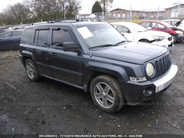 1J8FT48W57D312148 - 2007 JEEP PATRIOT LIMITED BLUE photo 1