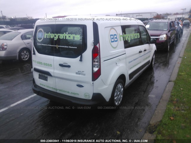 NM0LS7F71E1134325 - 2014 FORD TRANSIT CONNECT XLT WHITE photo 4