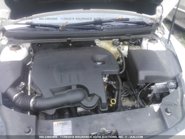 1G1ZC5EU2BF390289 - 2011 CHEVROLET MALIBU 1LT WHITE photo 10
