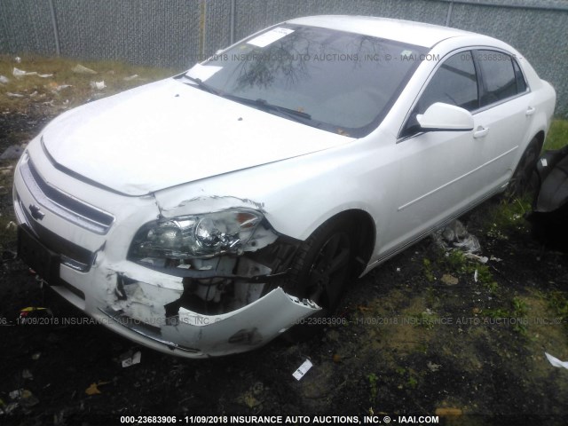 1G1ZC5EU2BF390289 - 2011 CHEVROLET MALIBU 1LT WHITE photo 2