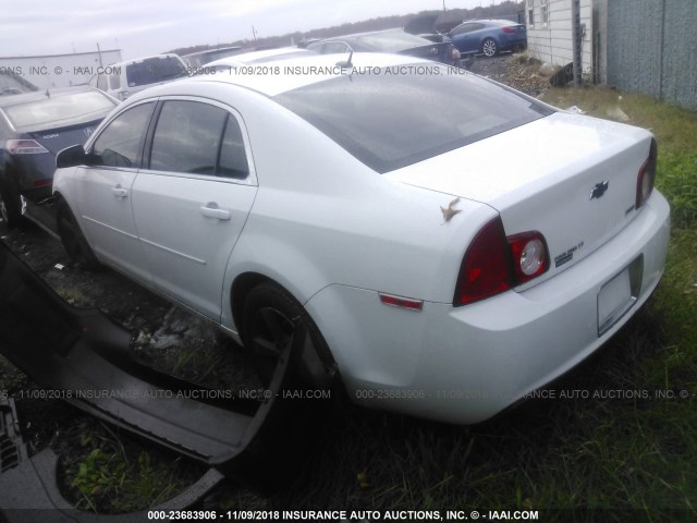 1G1ZC5EU2BF390289 - 2011 CHEVROLET MALIBU 1LT WHITE photo 3