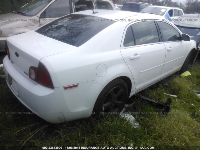1G1ZC5EU2BF390289 - 2011 CHEVROLET MALIBU 1LT WHITE photo 4