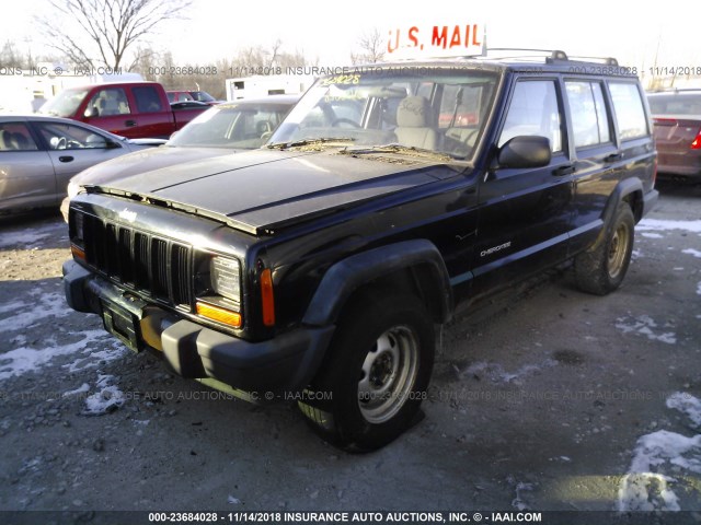 1J4FN28S1YL538661 - 2000 JEEP CHEROKEE SE BLACK photo 2