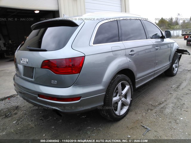 WA1EY74L58D059409 - 2008 AUDI Q7 3.6 QUATTRO PREM S-LINE GRAY photo 4