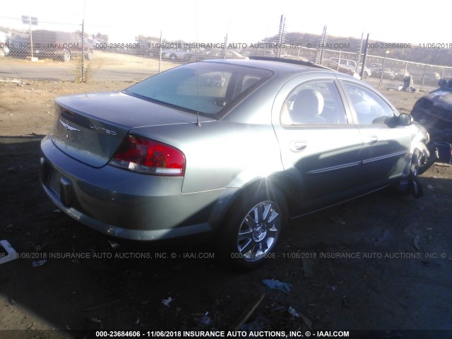 1C3AL66R55N563399 - 2005 CHRYSLER SEBRING LIMITED BLUE photo 4