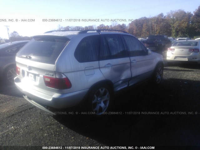 WBAFB3351YLH06286 - 2000 BMW X5 4.4I GRAY photo 4