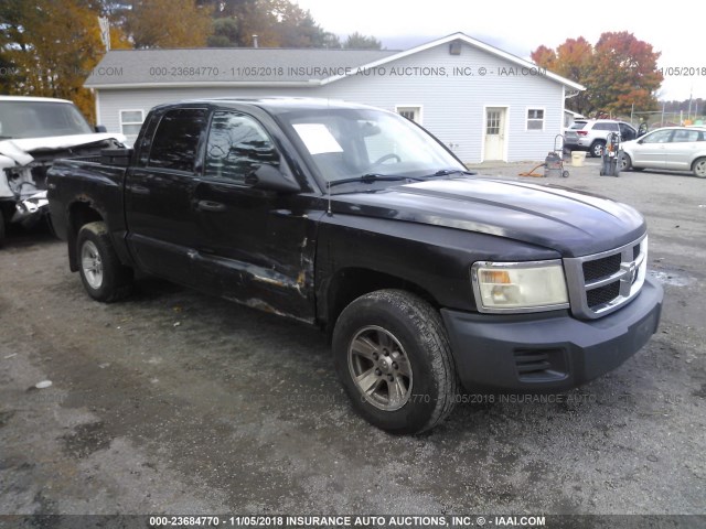 1D7HW38K88S562193 - 2008 DODGE DAKOTA SXT BLACK photo 1