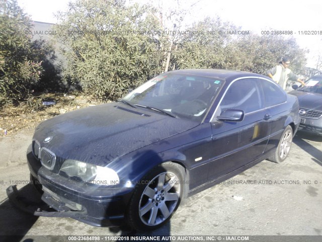 WBABN734X3PJ16249 - 2003 BMW 325 CI BLUE photo 2