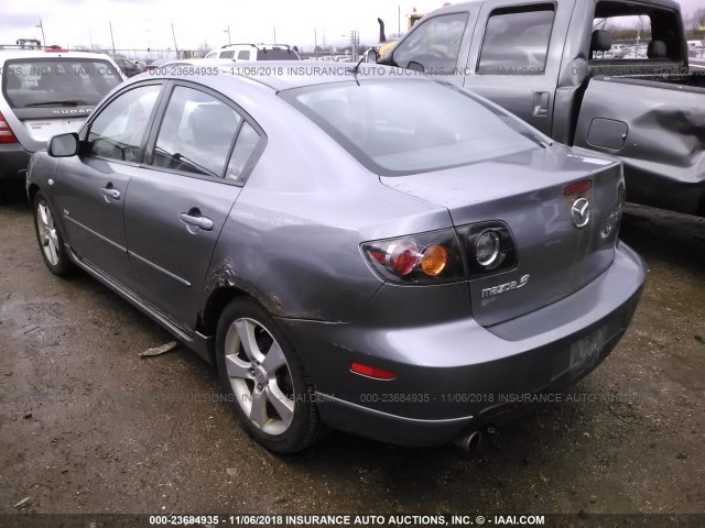 JM1BK323041171603 - 2004 MAZDA 3 S GRAY photo 3