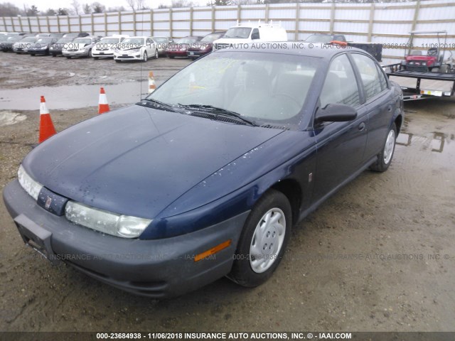 1G8ZF5288XZ206432 - 1999 SATURN SL BLUE photo 2