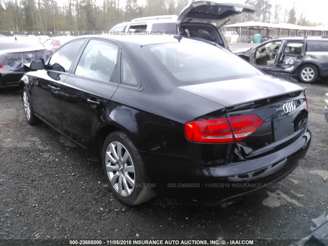 WAULF78K69N032068 - 2009 AUDI A4 2.0T QUATTRO BLACK photo 3