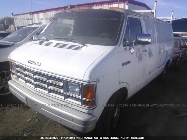 2B7HB21Y7MK454358 - 1991 DODGE RAM VAN B250 WHITE photo 6