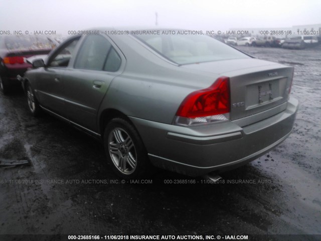 YV1RS592762530315 - 2006 VOLVO S60 2.5T GREEN photo 3