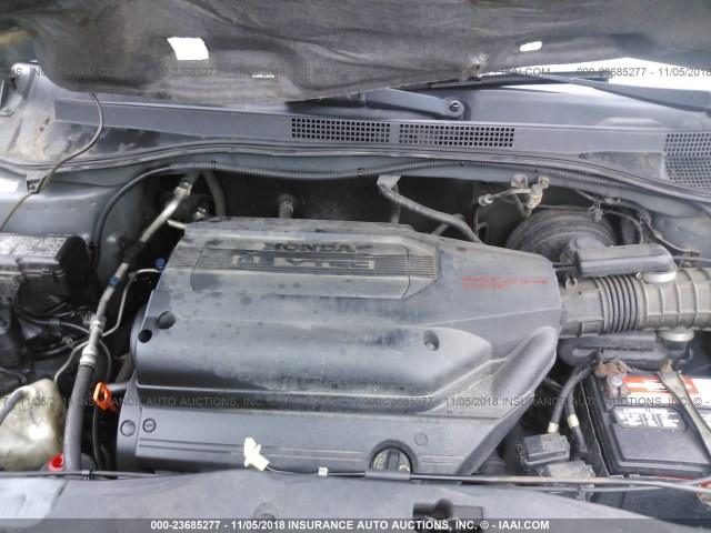 2HKRL18042H532074 - 2002 HONDA ODYSSEY EXL GRAY photo 10