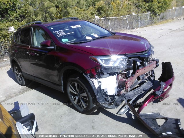 2T3WFREV3JW406997 - 2018 TOYOTA RAV4 ADVENTURE/XLE წითელი ფოტო 1