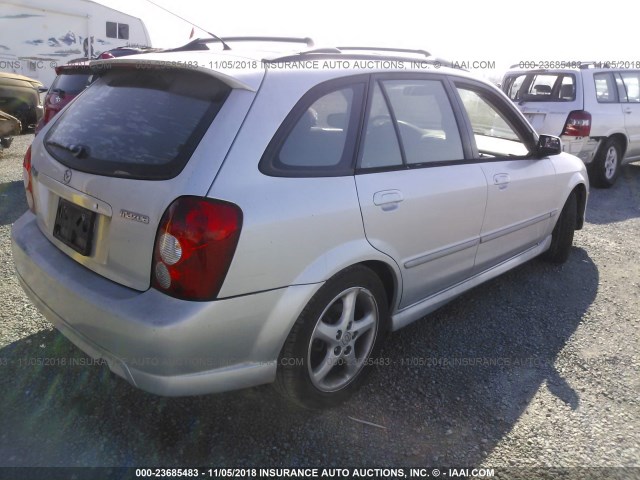 JM1BJ245321474626 - 2002 MAZDA PROTEGE PR5 SILVER photo 4