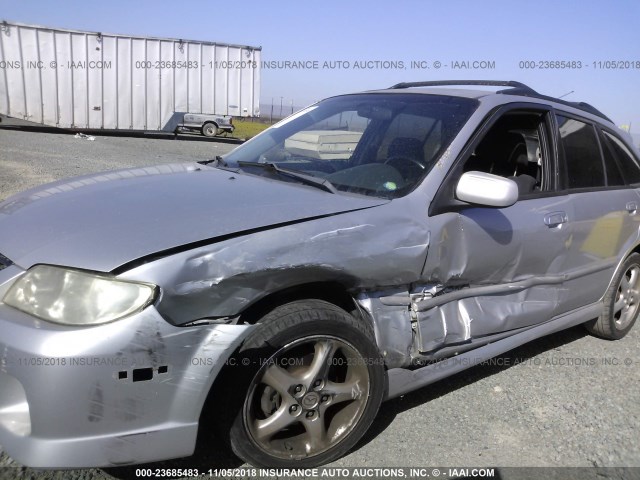 JM1BJ245321474626 - 2002 MAZDA PROTEGE PR5 SILVER photo 6