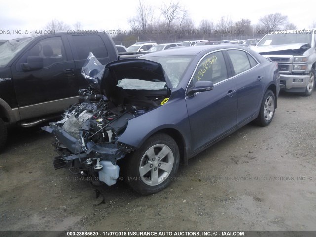 1G11C5SL6FF327274 - 2015 CHEVROLET MALIBU 1LT BLUE photo 2
