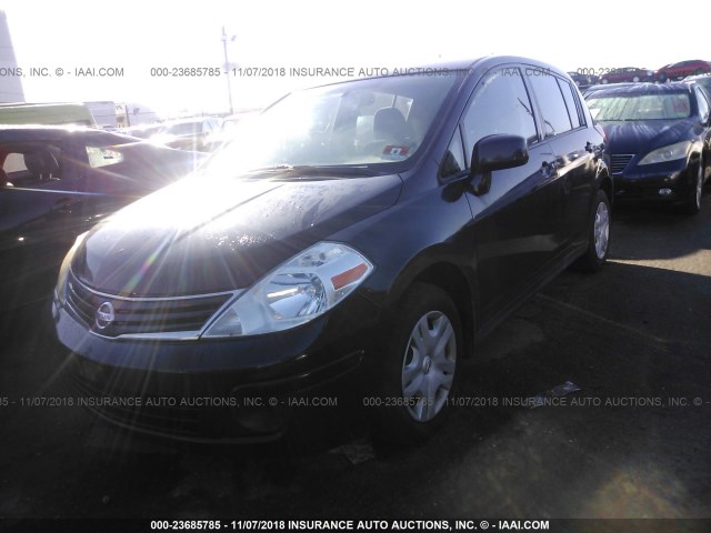 3N1BC1CP6AL461130 - 2010 NISSAN VERSA S/SL BLACK photo 2