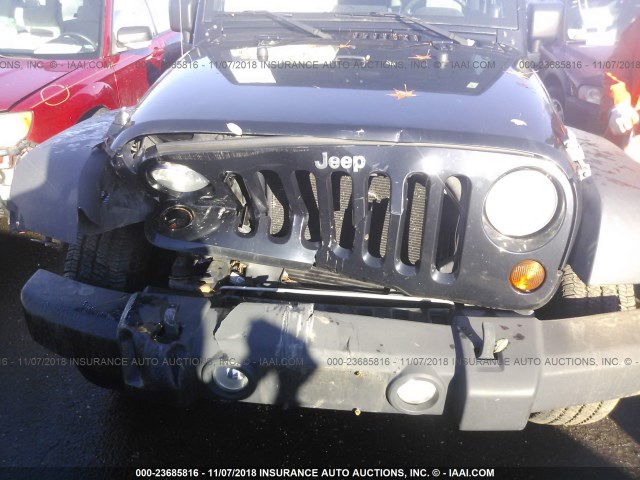 1J4AA2D19AL164129 - 2010 JEEP WRANGLER SPORT BLACK photo 6