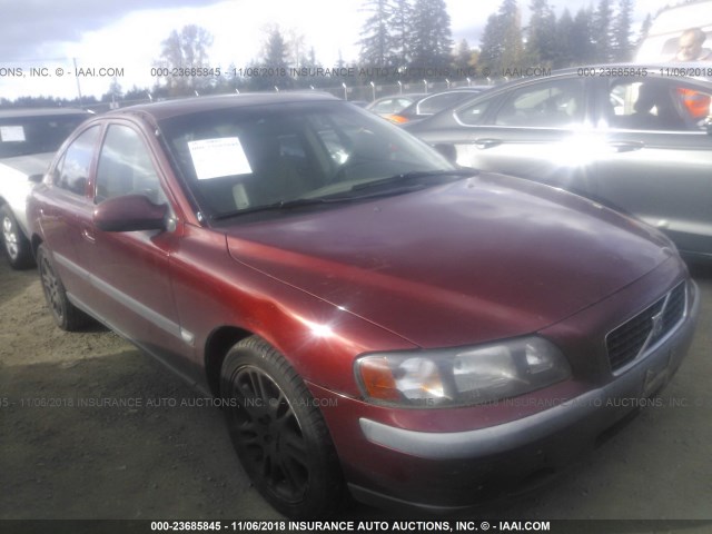 YV1RS58D312041941 - 2001 VOLVO S60 2.4T MAROON photo 1