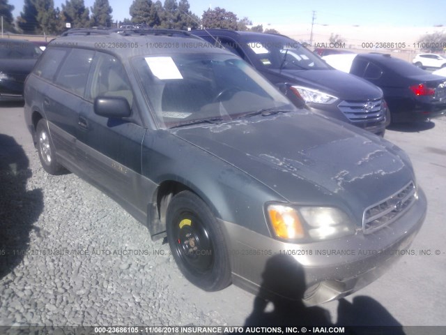 4S3BH675416659347 - 2001 SUBARU LEGACY OUTBACK AWP 绿色 照片 1