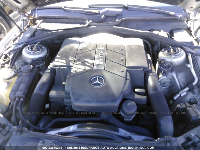 WDBNG70J11A175922 - 2001 MERCEDES-BENZ S 430 SILVER photo 10