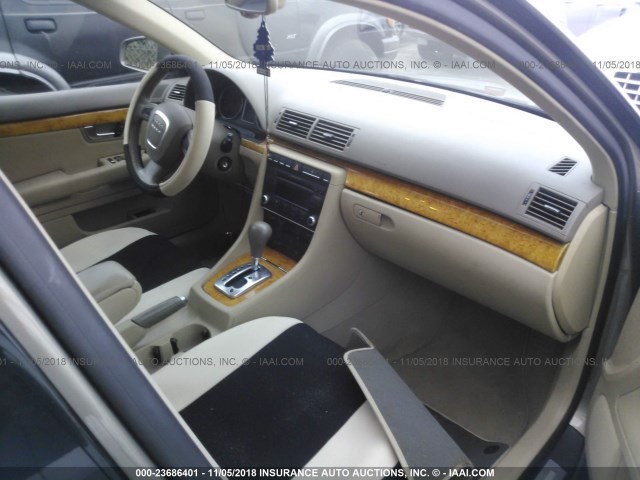 WAUAH78E77A250486 - 2007 AUDI A4 3.2 GOLD photo 5