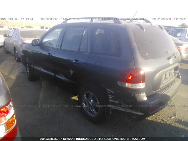 KM8SC73D95U918400 - 2005 HYUNDAI SANTA FE GLS/LX GRAY photo 3