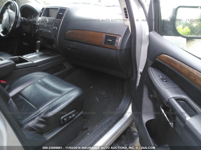 5N1AA08C58N621177 - 2008 NISSAN ARMADA SE/LE SILVER photo 5