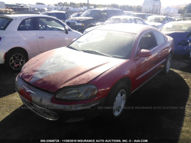 4C3AG52H01E103488 - 2001 CHRYSLER SEBRING LXI RED photo 2