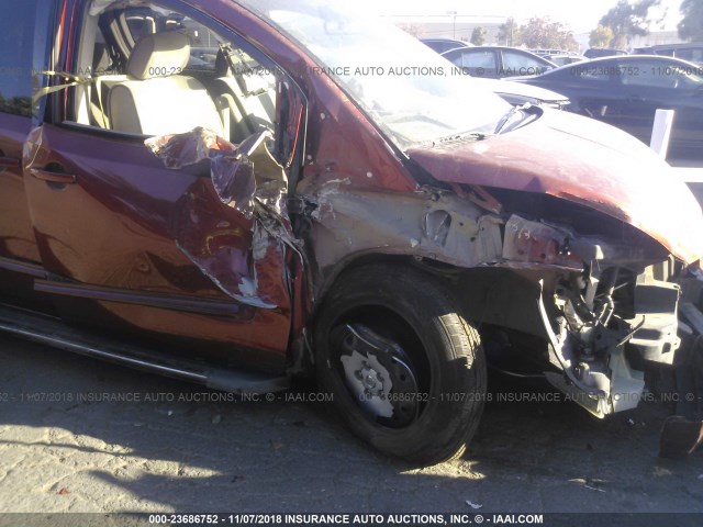 5N1BV28U15N107643 - 2005 NISSAN QUEST S/SE/SL ORANGE photo 6