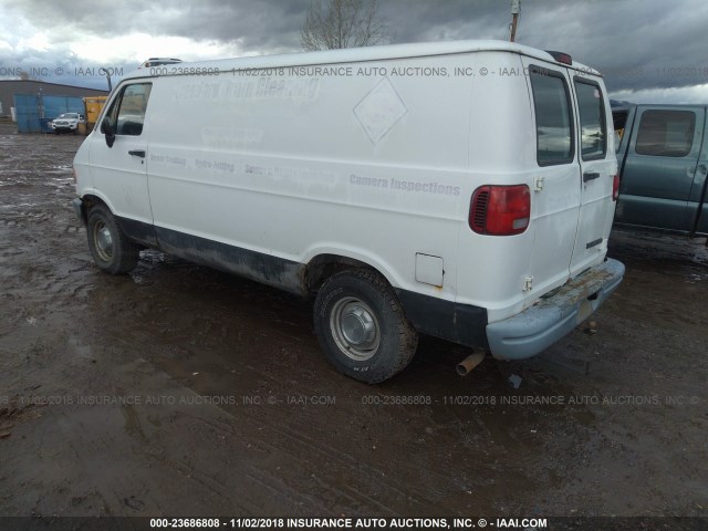 2B7HB21Y4TK112879 - 1996 DODGE RAM VAN B2500 WHITE photo 3