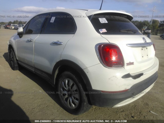 ZFBCFXAT5GP370975 - 2016 FIAT 500X POP WHITE photo 3