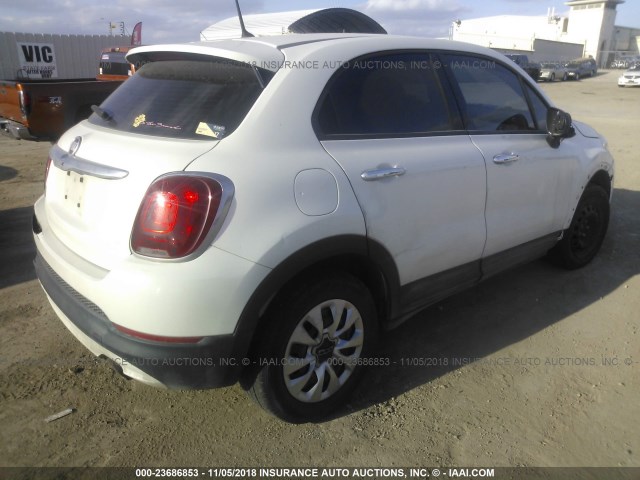 ZFBCFXAT5GP370975 - 2016 FIAT 500X POP WHITE photo 4