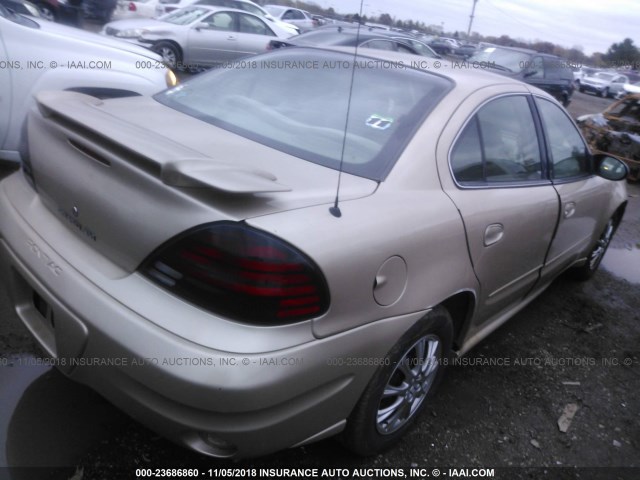 1G2NE52E55M227847 - 2005 PONTIAC GRAND AM SE GOLD photo 4