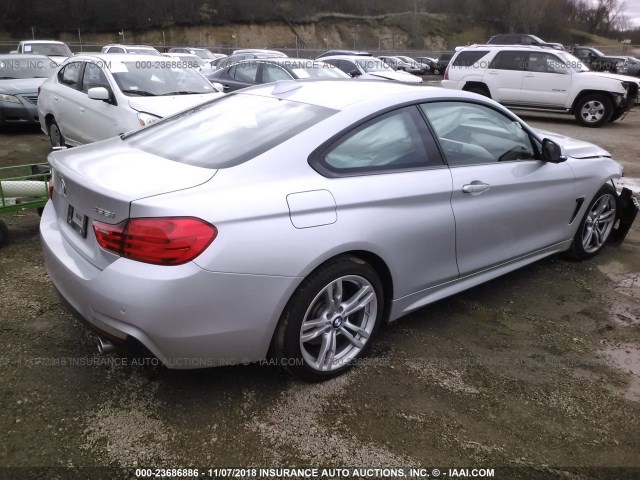 WBA3R5C58EK187701 - 2014 BMW 435 XI SILVER photo 4